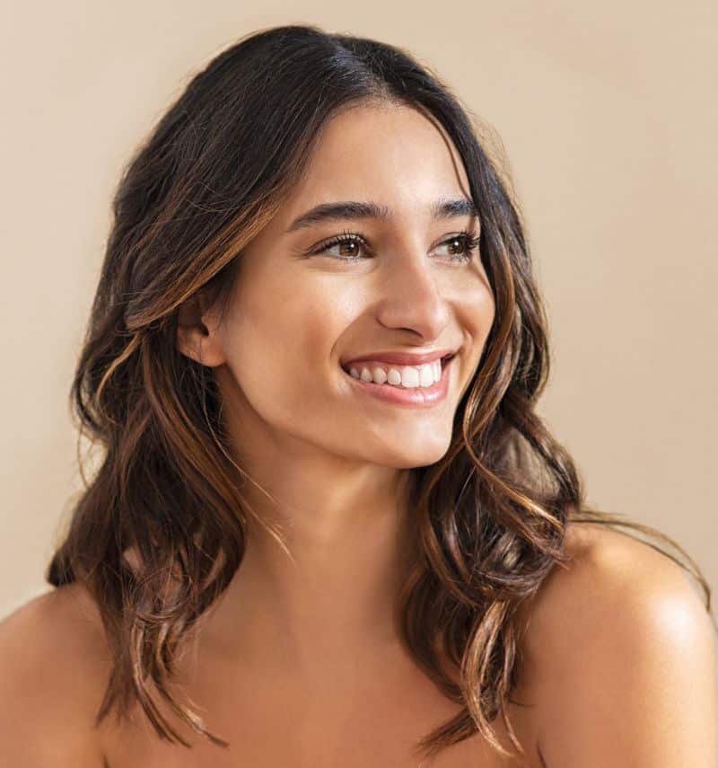 happy young woman