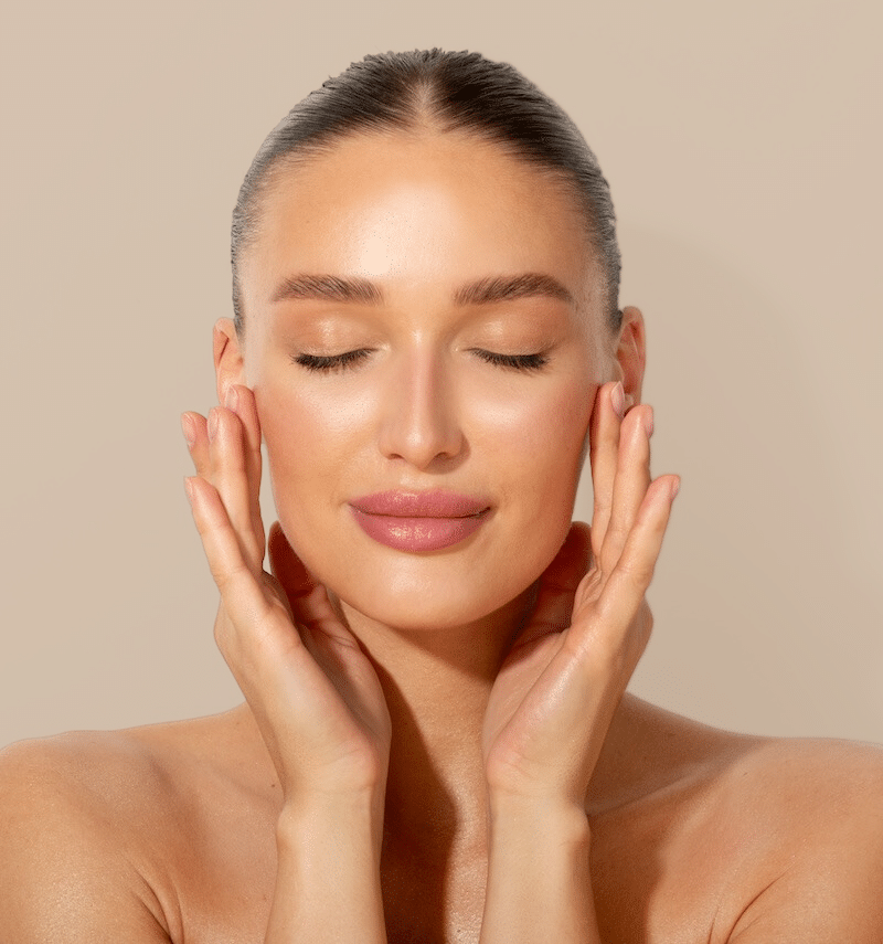 beautiful young woman with her eyes closed beautiful young woman with her eyes closed