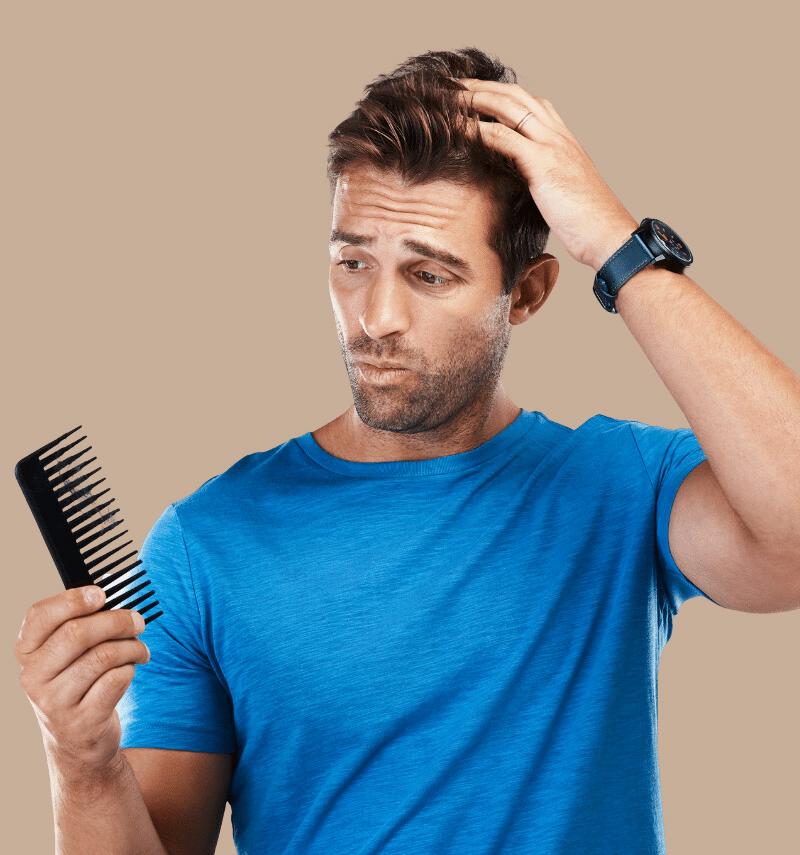 man with hair falling out in clumps man with hair falling out in clumps
